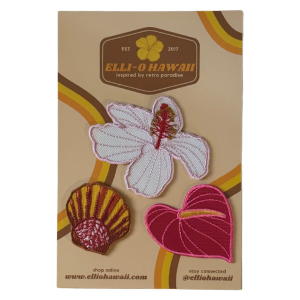 Patch Pack- Koki'o Ke'oke'o/Sunrise Shell/Red Anthurium