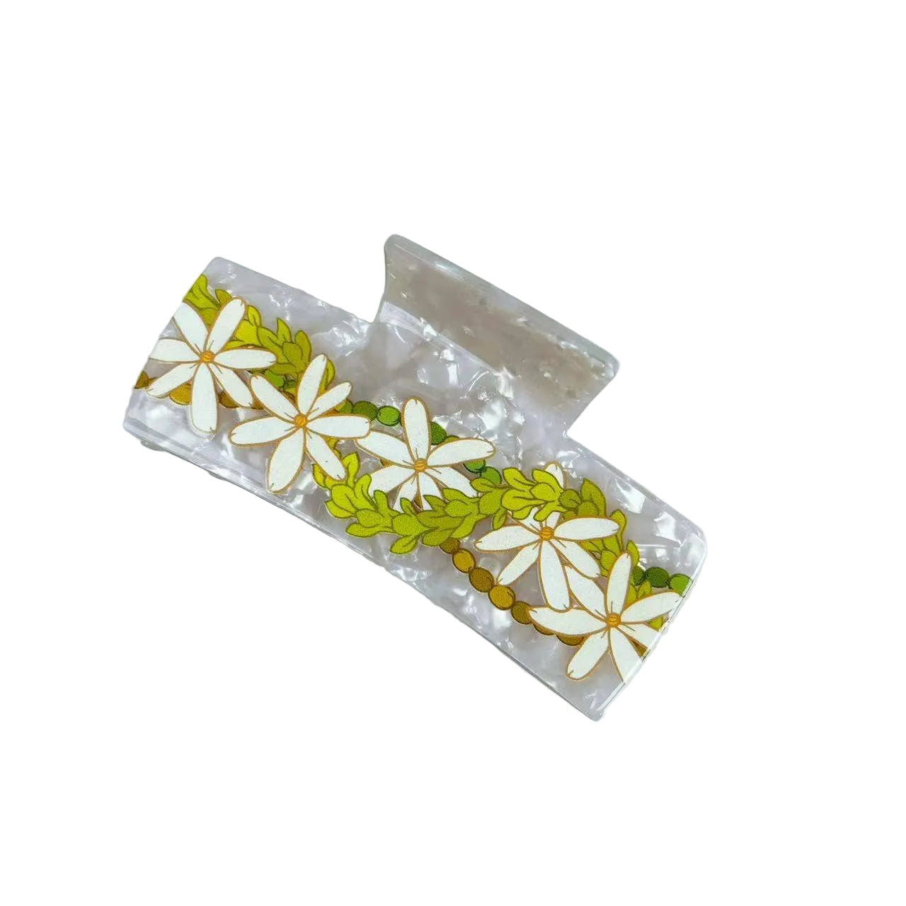 Lei Rectangle Hair Claw Clip