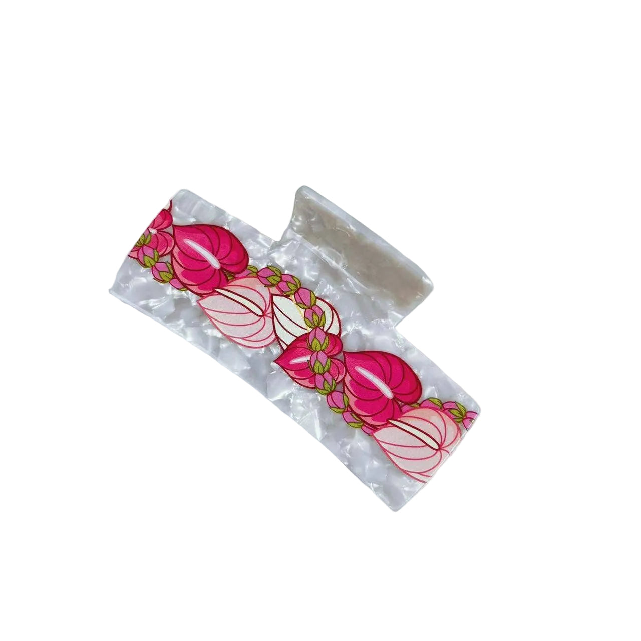 Lei Rectangle Hair Claw Clip
