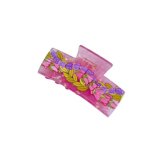 Lei Rectangle Hair Claw Clip