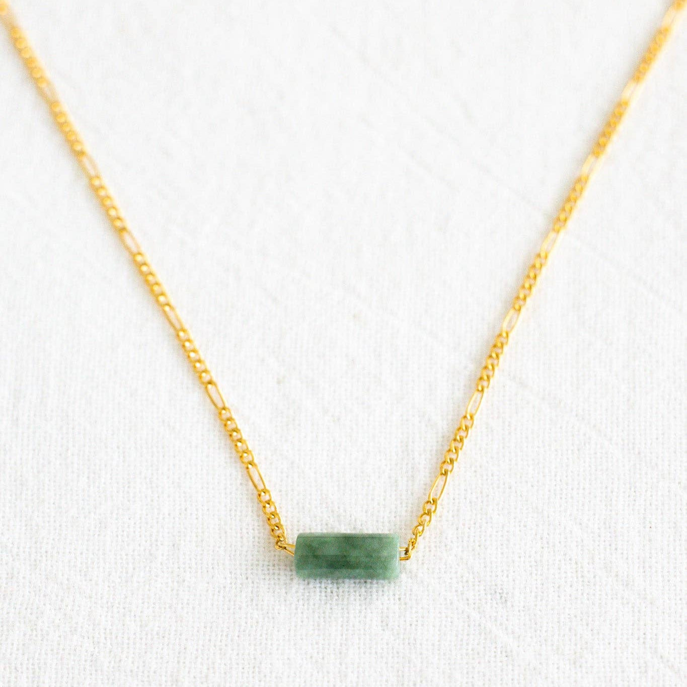 Cylinder Jade Necklace