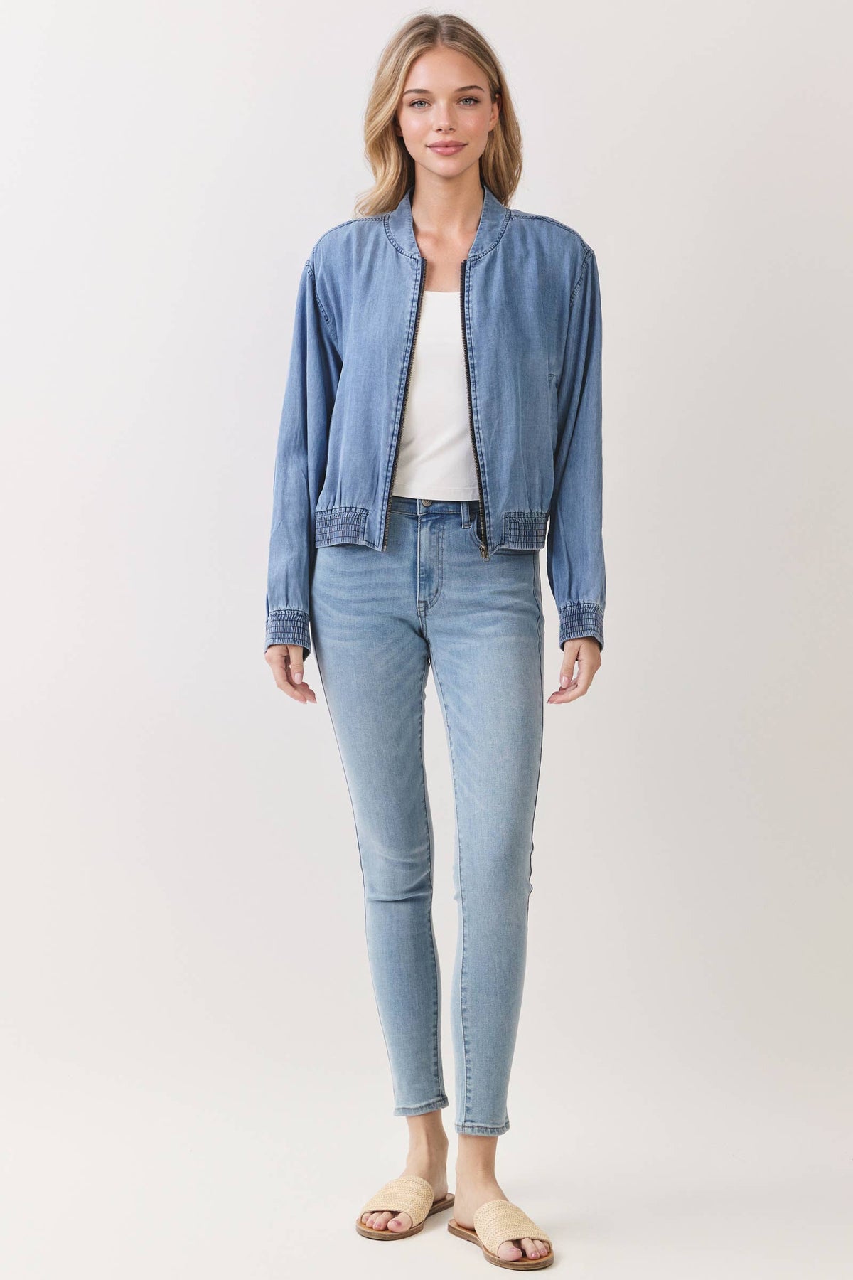 TENCEL BOMBER JACKET - VGT300100