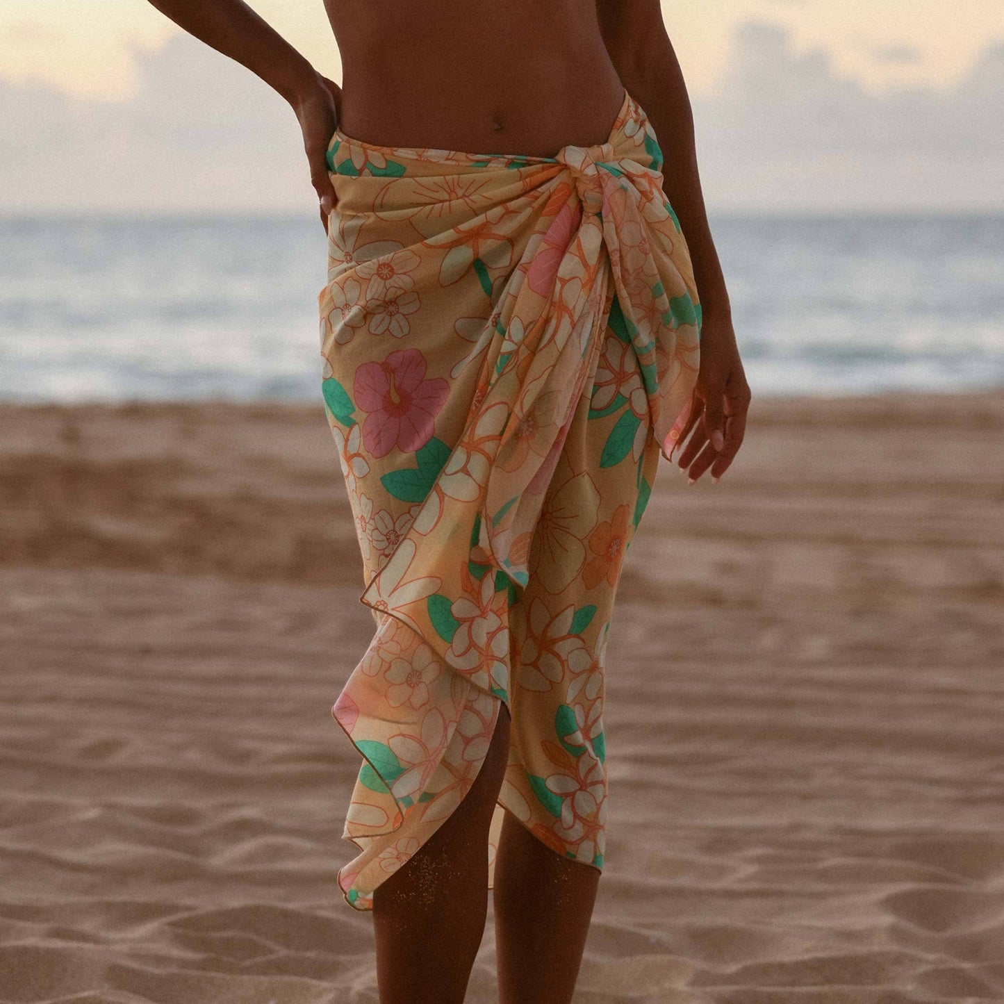 Kailua Blooms Organic Cotton Pareo