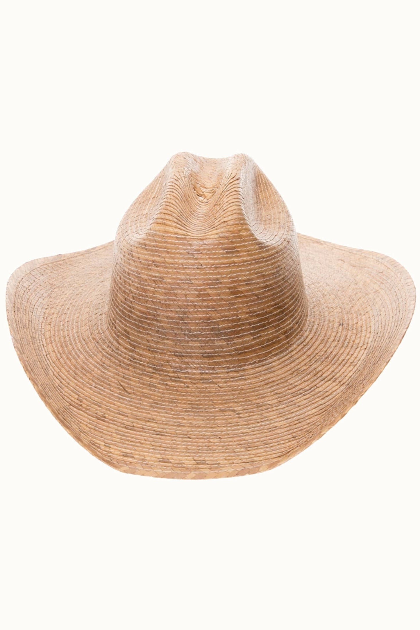 Handmade Western Palm Leaf Cowboy Hat, UPF 50+, Elastic OSFM
