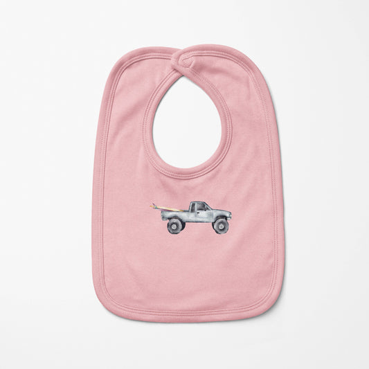 Gray Truck Baby Bib | Baby & Kids