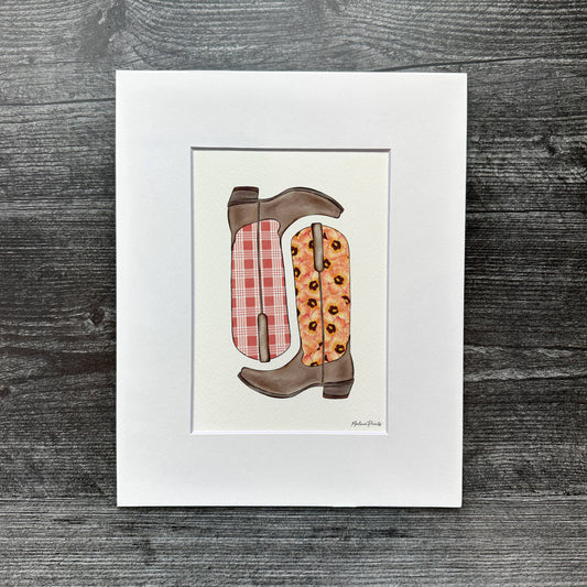 Hau Palaka Boots | Art Print