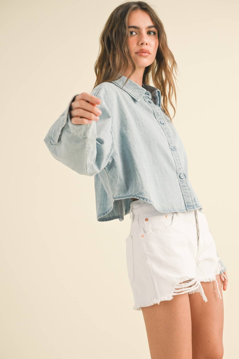 BUTTONDOWN SHORT DENIM SHIRTS