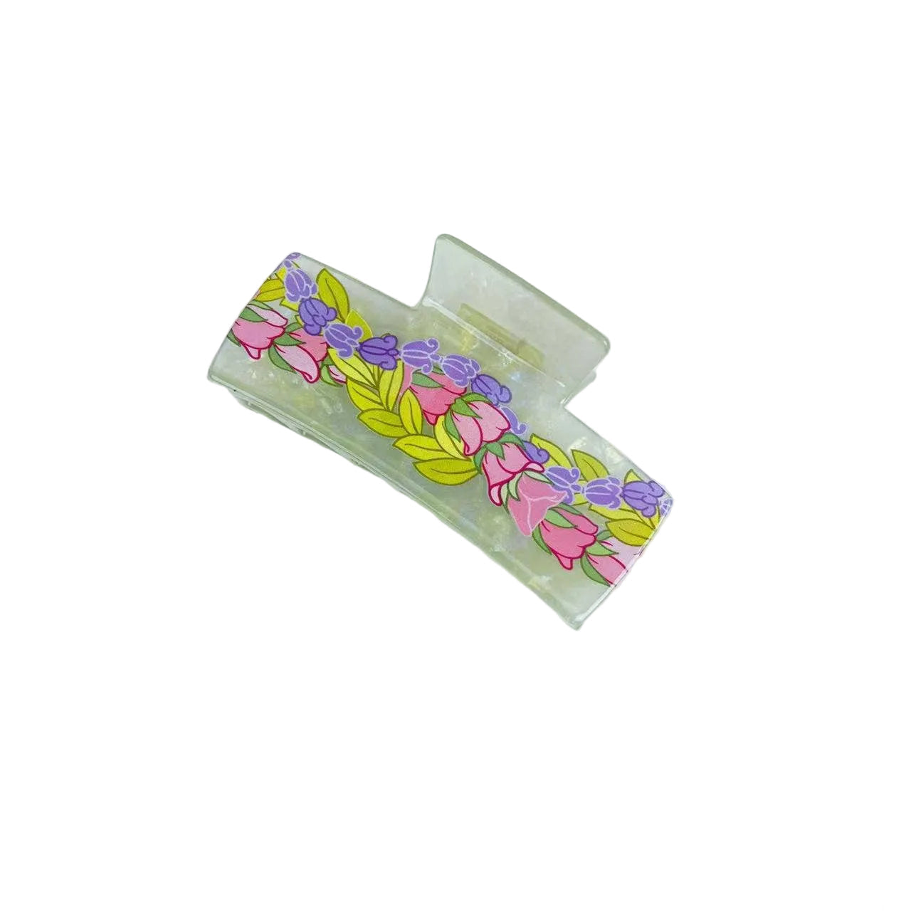 Lei Rectangle Hair Claw Clip