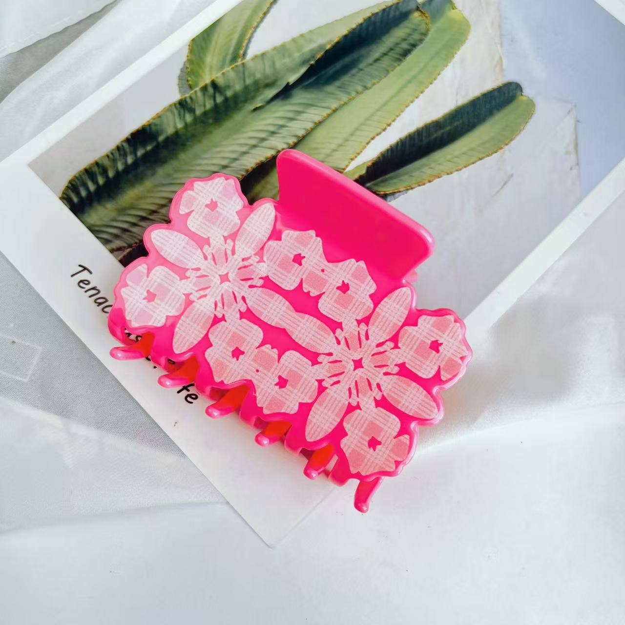 Quilt Print Hair Clip