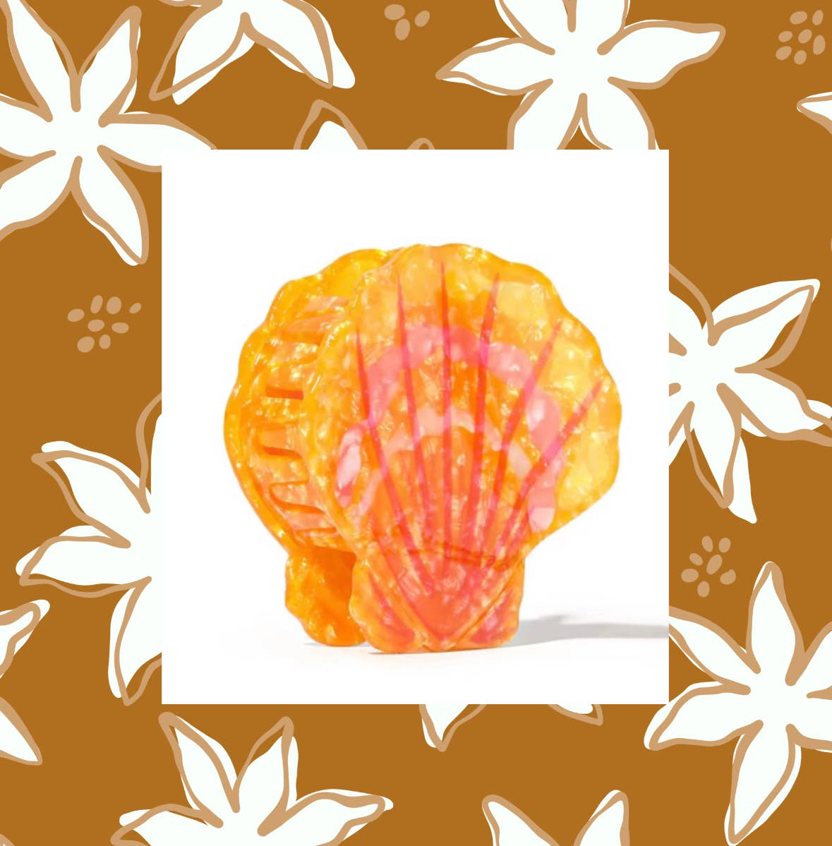 Sunrise Shell Claw Clip