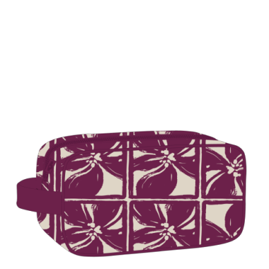 Lattice Dopp Kit - Sandstone / Plum